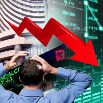 शेयर बाजार में गिरावट, सेंसेक्स दिन के हाई से टूटा।