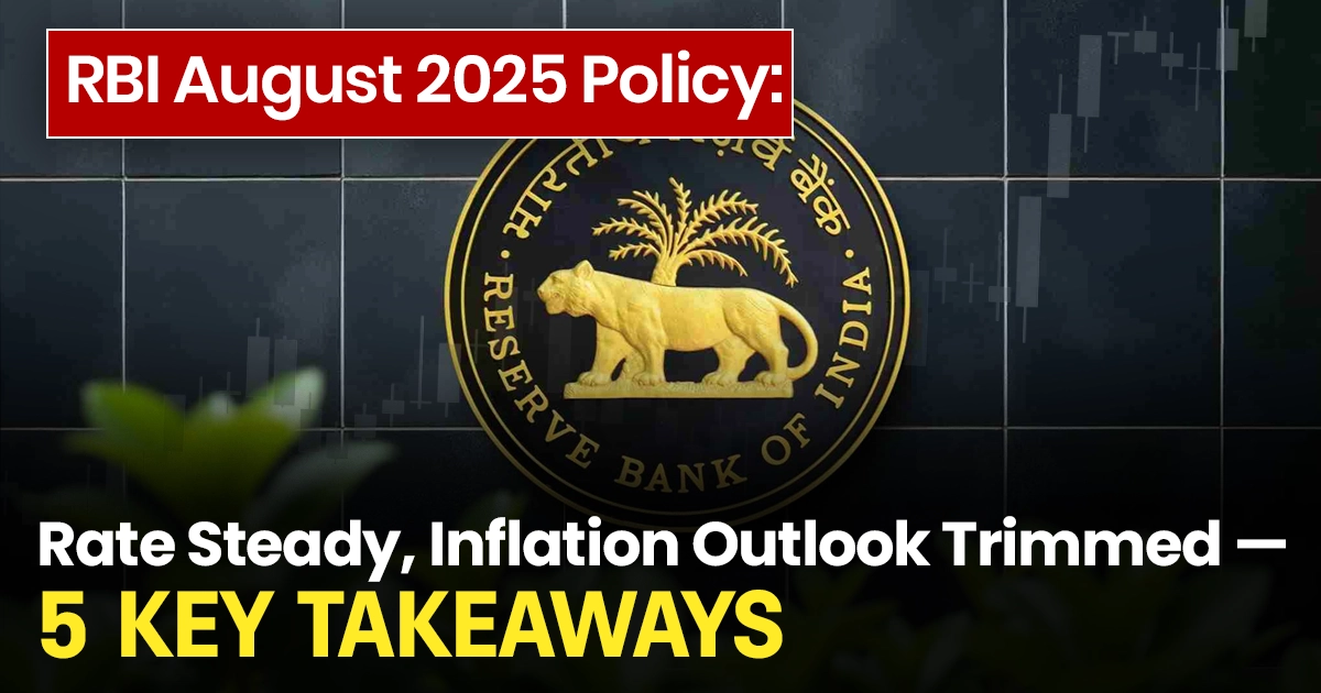 RBI August 2025 Policy: Rate Unchanged, Inflation Outlook Cut — 5 Points to Know detailed news